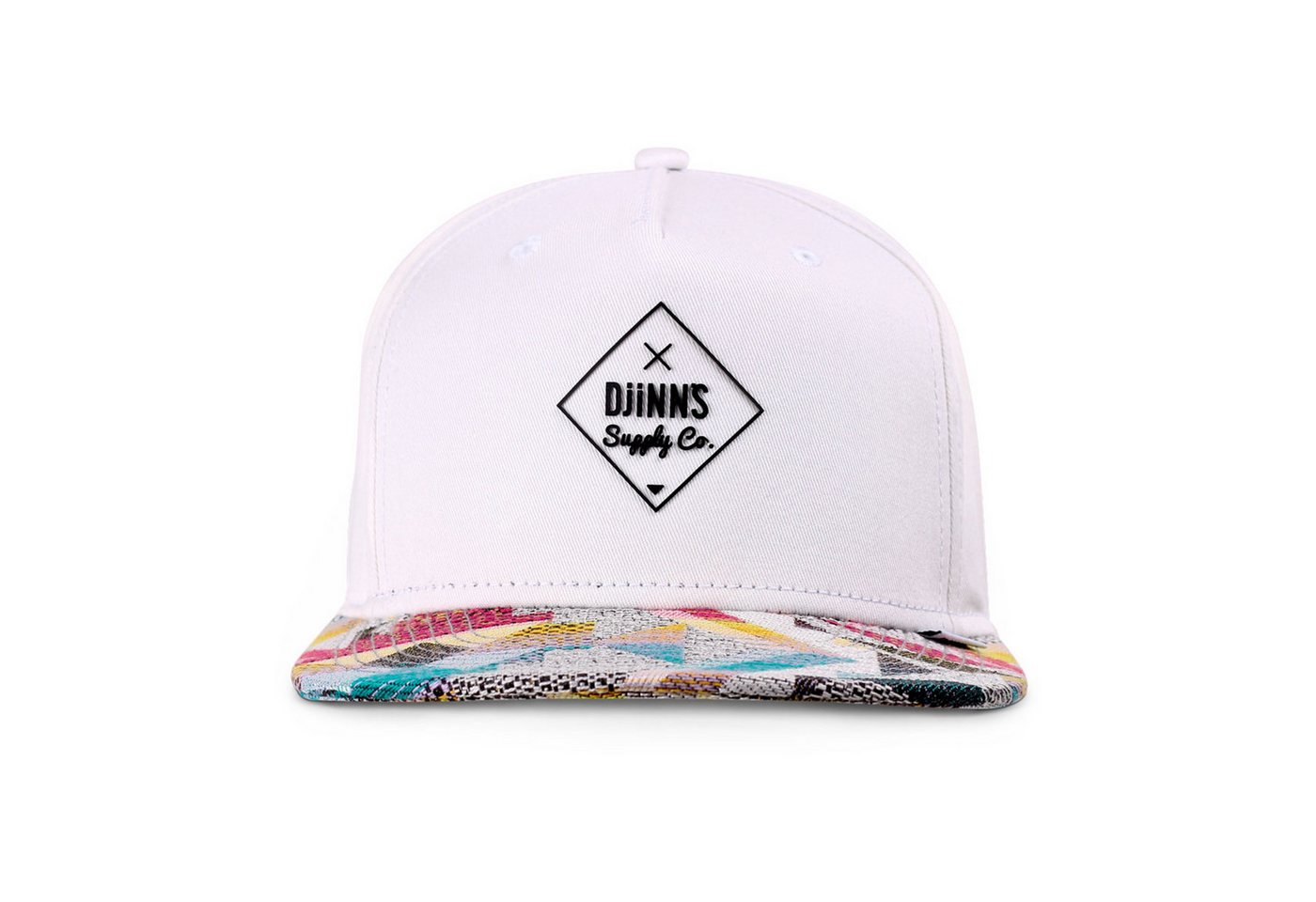 Djinns Snapback Cap Djinns 5 Panel Snapback Cap Rubber Aztek (Basecap, Basecap, Snapback Cap) Flaches Schild mit Aztek Muster – Bild 3 von 3