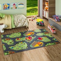 Snapstyle Kinder Spiel Teppich Bauernhof