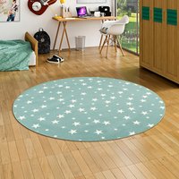 Snapstyle Kinder Spiel Teppich Sterne Rund