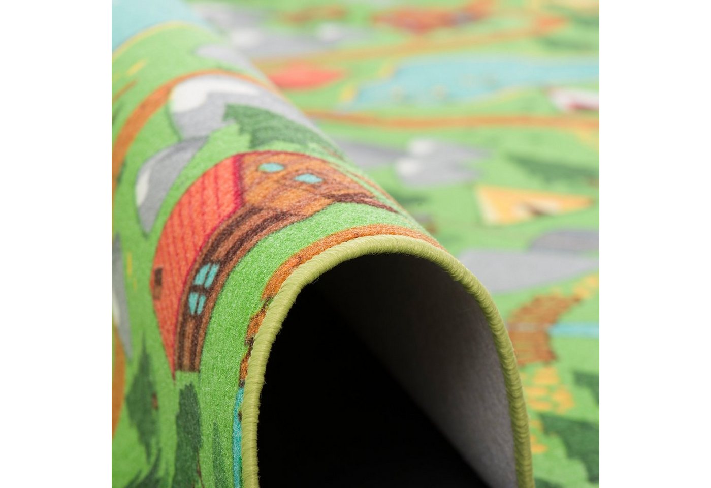 Snapstyle Kinderteppich Kinder Spiel Teppich Campingplatz, Rechteckig, Höhe: 5 mm – Bild 3 von 5