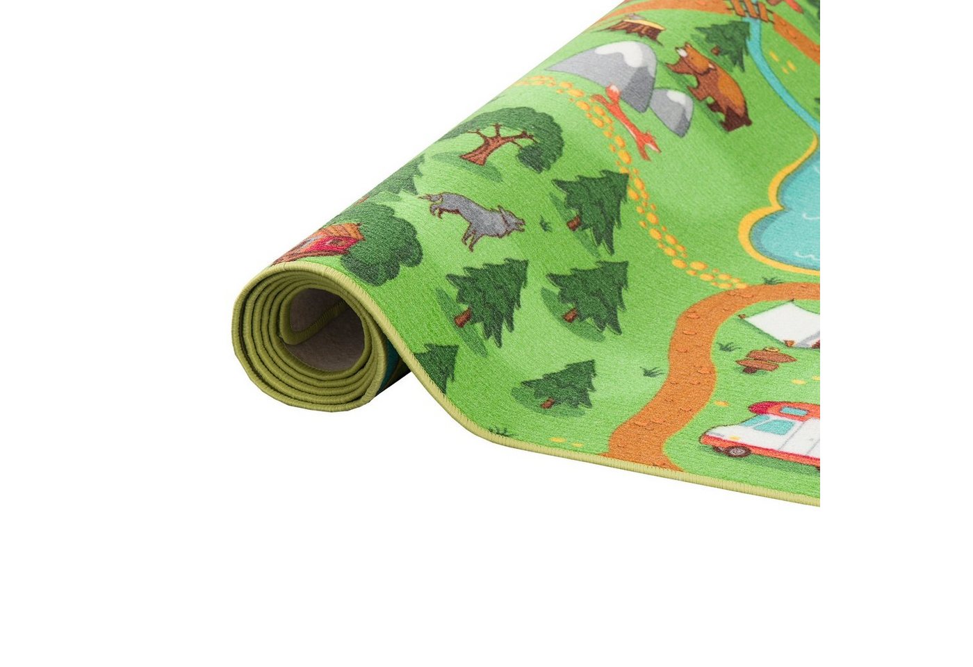 Snapstyle Kinderteppich Kinder Spiel Teppich Campingplatz, Rechteckig, Höhe: 5 mm – Bild 4 von 5