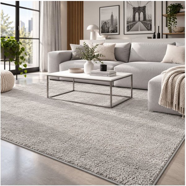 Snapstyle Veloursteppich Hochflor Velours Teppich Mona, Rechteckig, Höhe: 16 mm