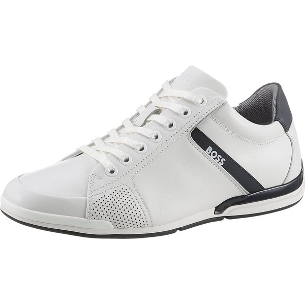 BOSS Sneaker mit BOSS-Markenlabel, Freizeitschuh, Halbschuh, Schnürer,schmale Form