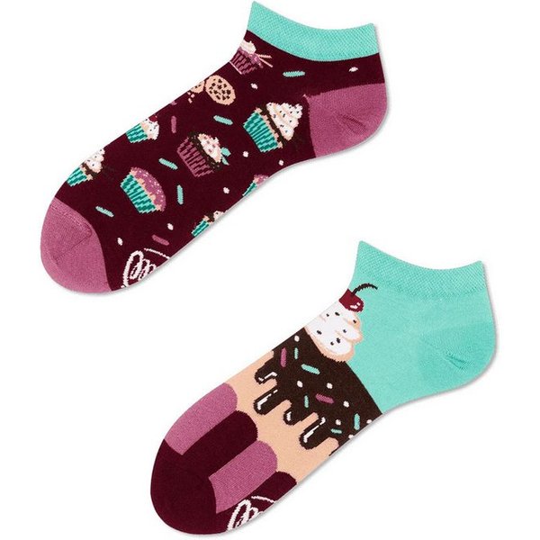 Many Mornings Sneakersocken Many Mornings Sneaker the Cupcake (1 Paar, 1-Paar, 1 Paar) immer ein dismatching Paar