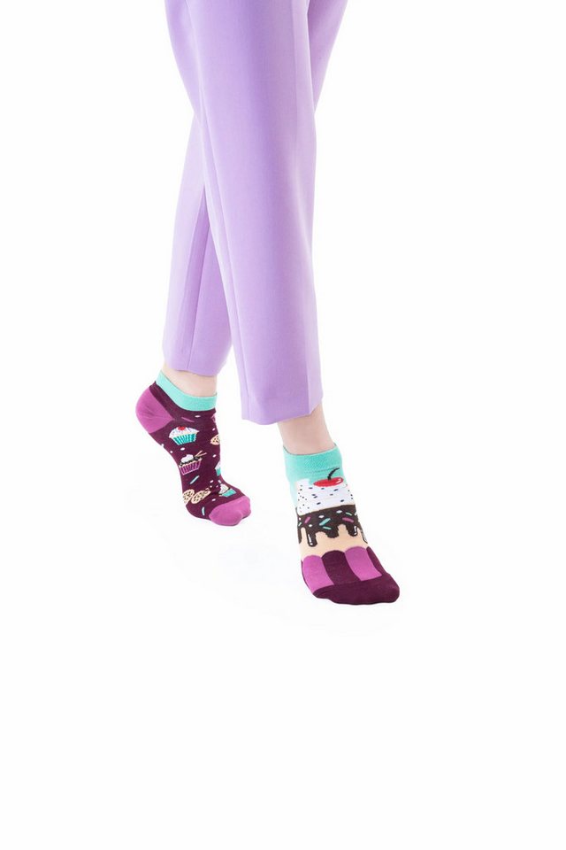 Many Mornings Sneakersocken Many Mornings Sneaker the Cupcake (1 Paar, 1-Paar, 1 Paar) immer ein dismatching Paar – Bild 2 von 2