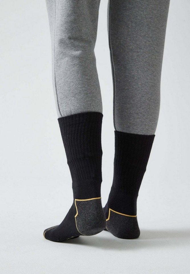 SNOCKS Arbeitssocken (2-Paar) aus Bio-Baumwolle mit Vollfrotteesohle, perfekt für stabile Stiefel – Bild 5 von 5