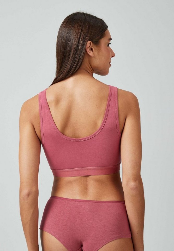 SNOCKS Bustier Soft BH (1 Stück, 1-tlg., 1 Stück) aus Bio Baumwolle, breite Träger für maximalen Komfort – Bild 3 von 5