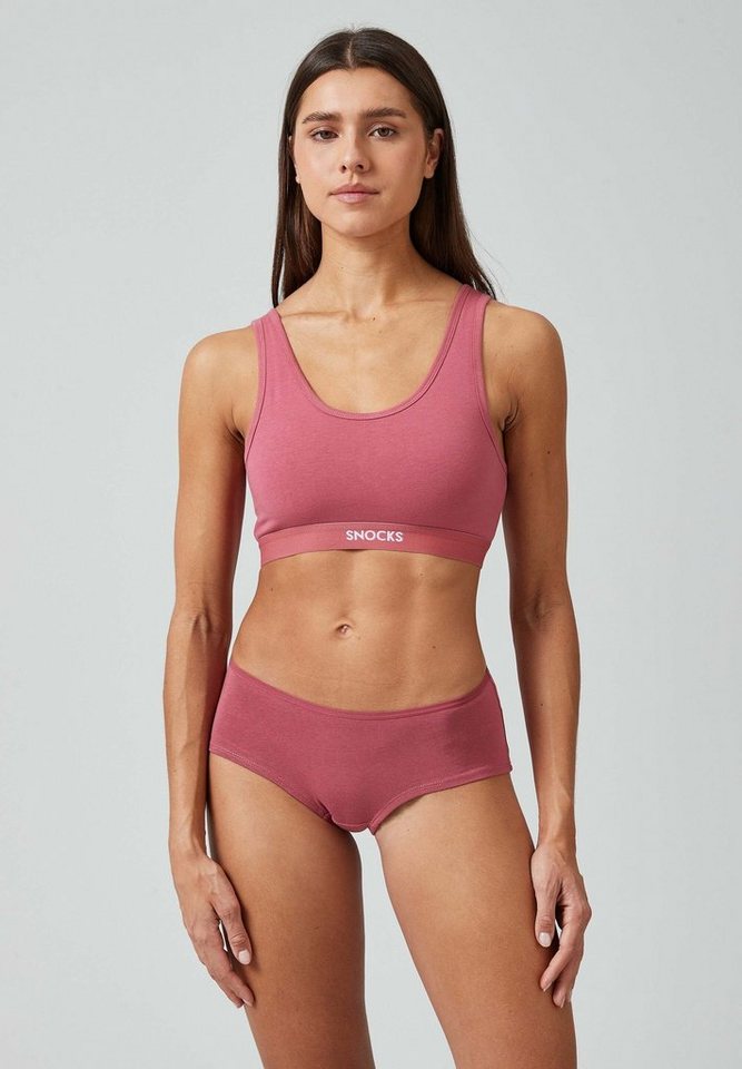 SNOCKS Bustier Soft BH (1 Stück, 1-tlg., 1 Stück) aus Bio Baumwolle, breite Träger für maximalen Komfort – Bild 5 von 5