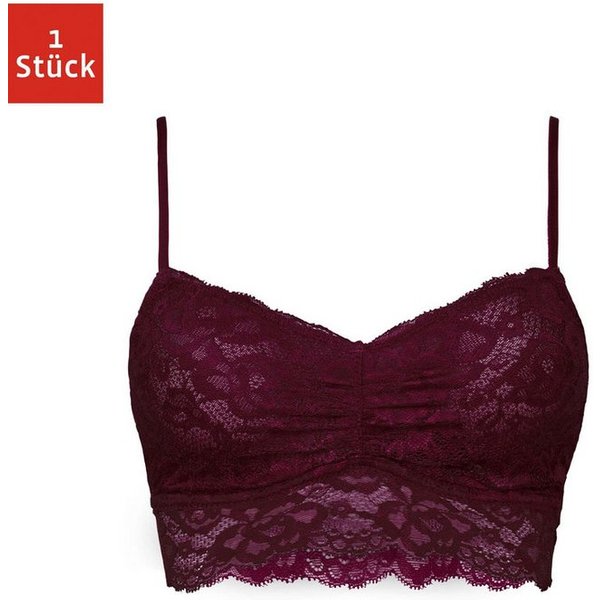 SNOCKS Bustier Spitzen-BH Damen (1 Stück, 1-tlg., 1 Stück) Soft Bustier ohne Bügel aus Spitze, Dessous