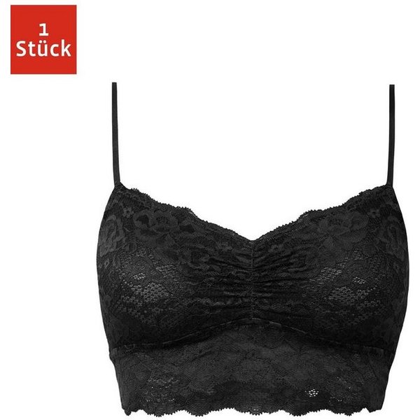 SNOCKS Bustier Spitzen-BH Damen (1 Stück, 1-tlg., 1 Stück) Soft Bustier ohne Bügel aus Spitze, Dessous