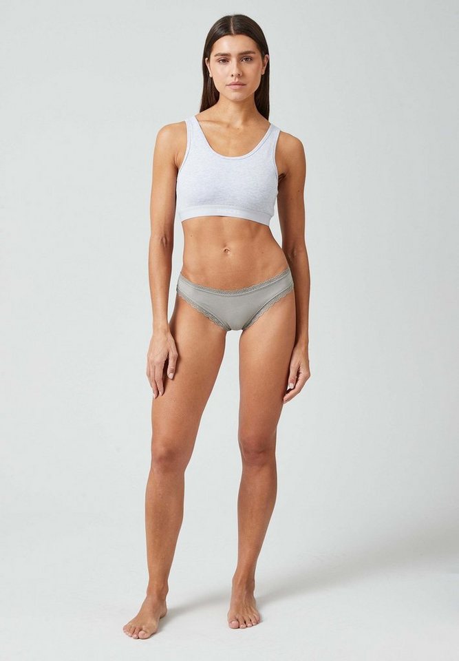 SNOCKS Tanga String Damen Unterhose (3-St) mit Spitze, unsichtbar unter deiner Kleidung – Bild 4 von 5
