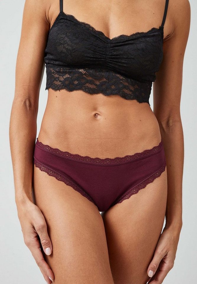 SNOCKS Tanga String Damen Unterhose (3-St) mit Spitze, unsichtbar unter deiner Kleidung – Bild 2 von 5