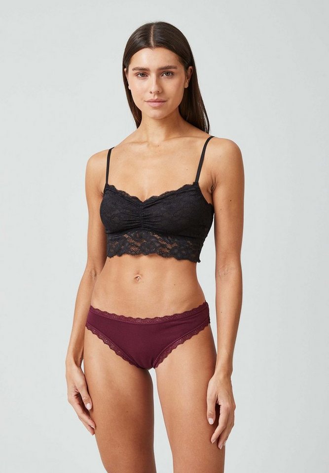 SNOCKS Tanga String Damen Unterhose (3-St) mit Spitze, unsichtbar unter deiner Kleidung – Bild 4 von 5