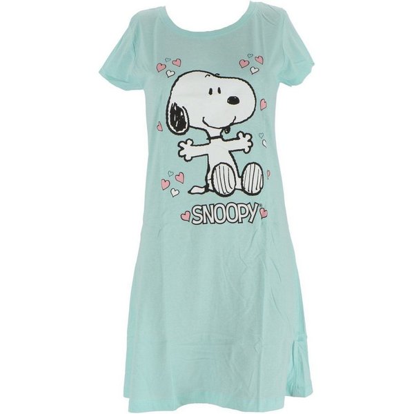 Snoopy Nachthemd Mädchen Weiche Material, Langer Schnitt, Ideal für den Sommer