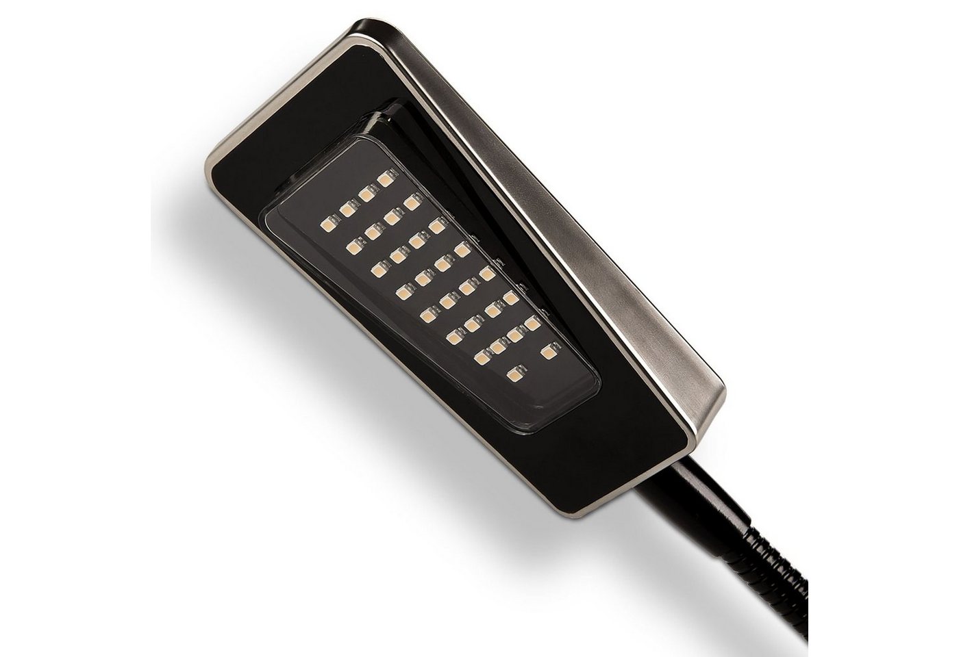 SO-TECH® Bettleuchte Flexible LED Leseleuchte Luminoso 12V / 2W, 1x Leuchte schwarz inkl. Netzteil – Bild 4 von 5