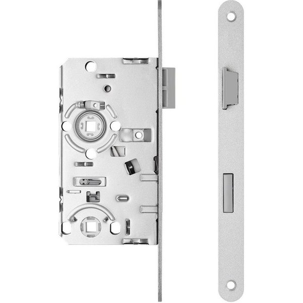 SO-TECH® Einsteckschloss Türschloss wahlweise Buntbart, WC oder Profilzylinder, Links, WC, Dornmaß 55, St. 20r, 2150049