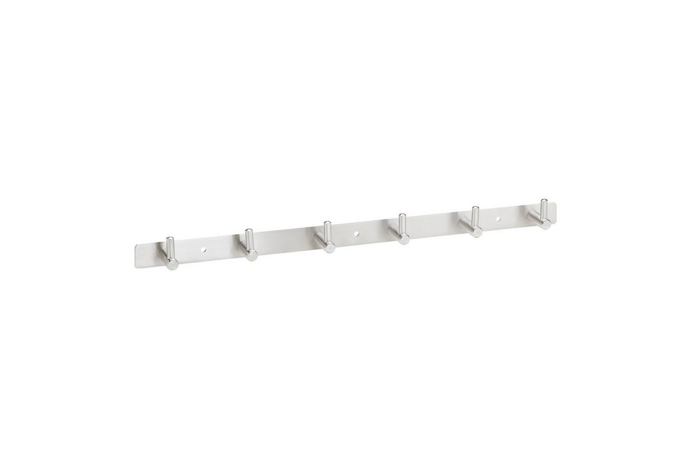 SO-TECH® Garderobenhaken CORA, echt Edelstahl, Hakenleiste für Wandmontage, 6 Haken, Länge 456 mm – Bild 2 von 5