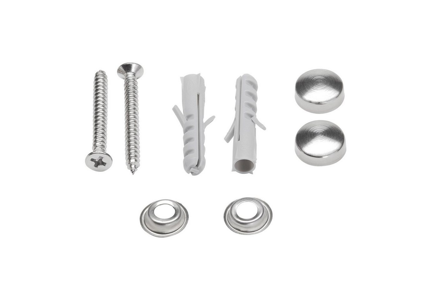 SO-TECH® Garderobenhaken CORA, echt Edelstahl, Hakenleiste für Wandmontage, 4 Haken, Länge 307 mm – Bild 4 von 5