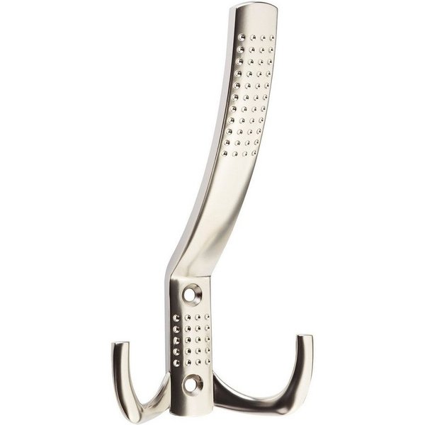 SO-TECH® Garderobenhaken JASMIN, Lochabstand 32 mm (5 St), groß (H x B x T: 143 x 76 x 67 mm), Edelstahloptik matt