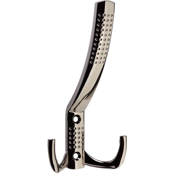 SO-TECH® Garderobenhaken JASMIN, Lochabstand 32 mm (1 St), groß (H x B x T: 143 x 76 x 67 mm), Chrom dunkel