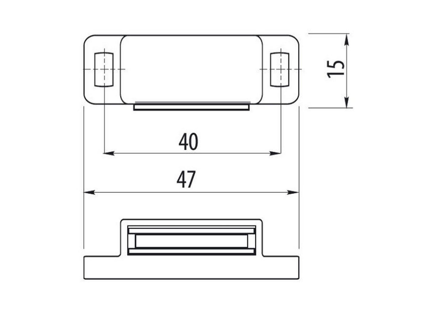 SO-TECH® Haftmagnetschnäpper 10 Stück Magnetschnäpper Türmagnet, (10-tlg) – Bild 2 von 3