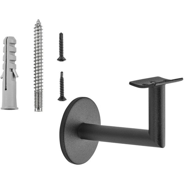 SO-TECH® Handlauf Handlaufhalter CLASSIC Höhe 67,8 mm Ausladung 67,5 mm, (1 St), für Handläufe mit Ø 45 mm, Treppengeländer Halter Schwarz