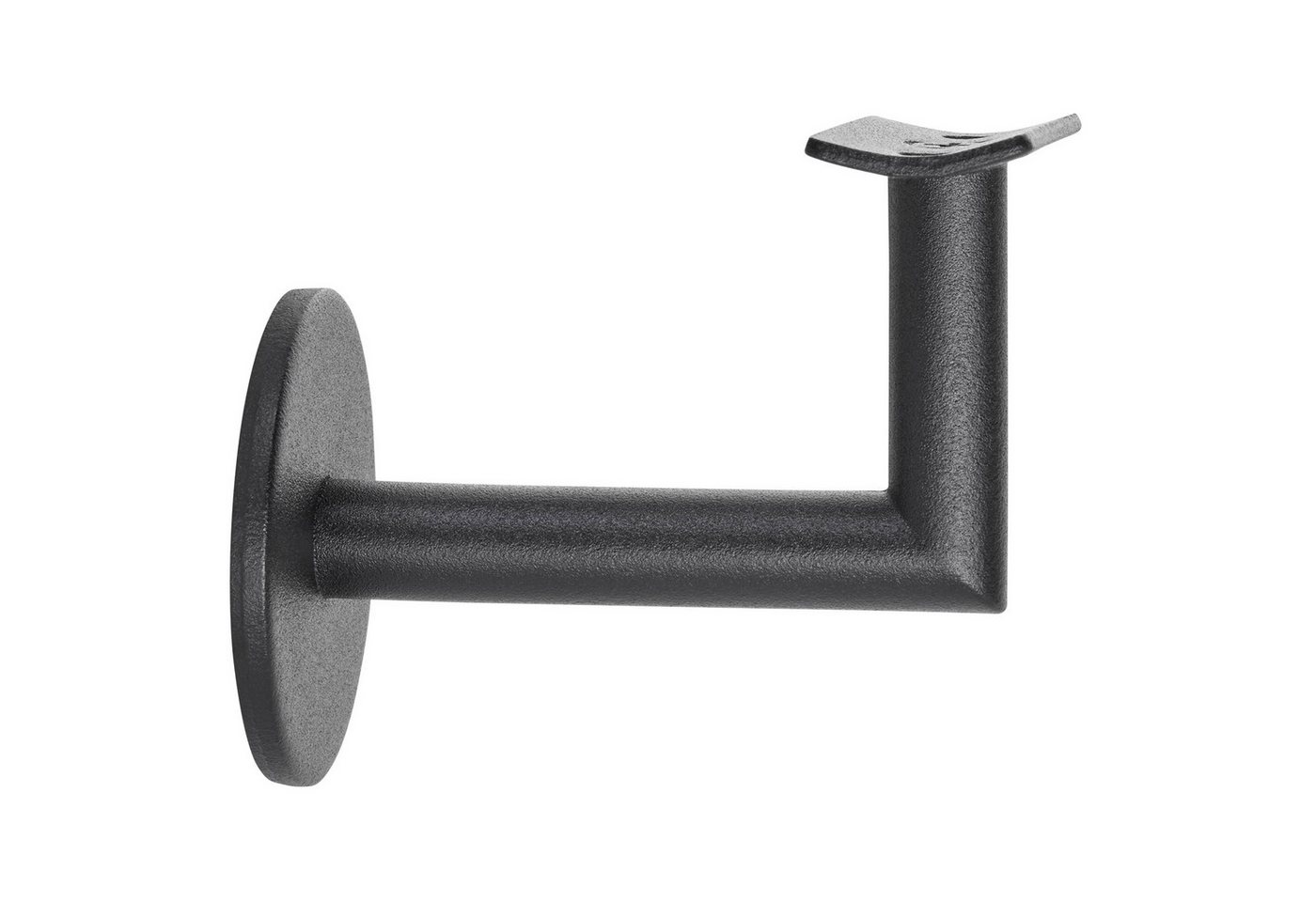 SO-TECH® Handlauf Handlaufhalter CLASSIC Höhe 67,8 mm Ausladung 67,5 mm, (1 St), für Handläufe mit Ø 45 mm, Treppengeländer Halter Schwarz – Bild 4 von 5
