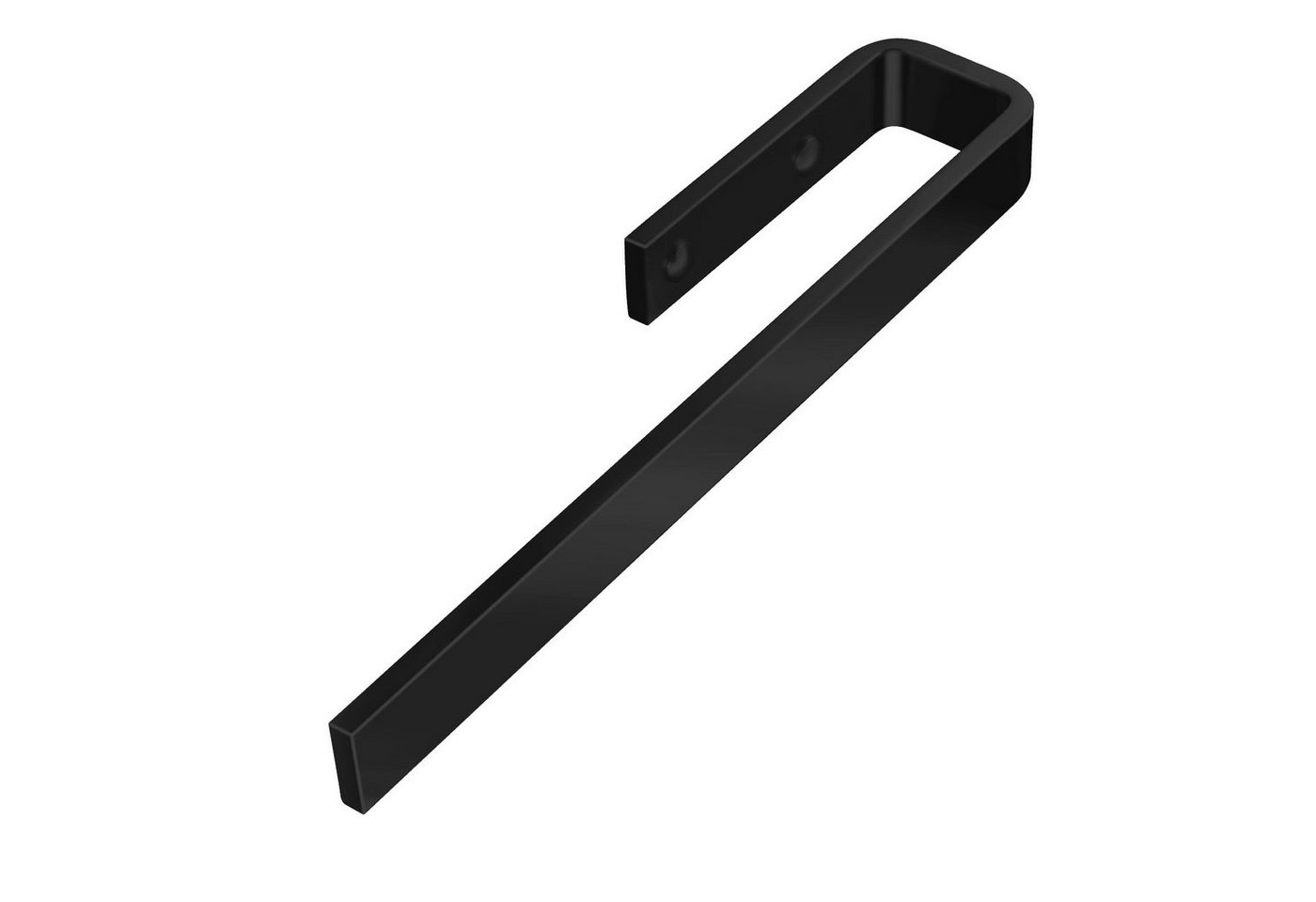 SO-TECH® Handtuchstange PELI, Länge 325 mm, für Schrankmontage, Aluminium massiv, Schwarz matt – Bild 2 von 5