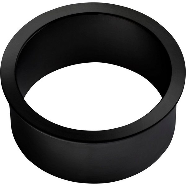 SO-TECH® Kabelkanal Kabeldurchführung Kabelring Kabeldurchlass echt Edelstahl (1-St), Einbau-Ø 12 mm / Außen-Ø 15 mm, schwarz galvanisiert