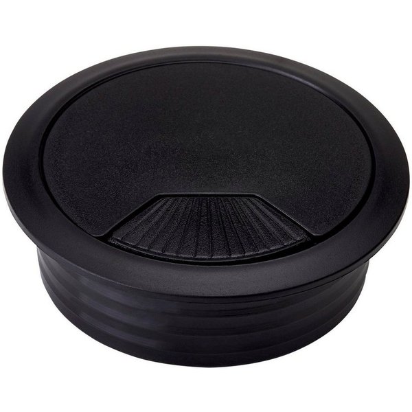 SO-TECH® Kabelkanal Kabeldurchlass Kabeldurchführung (2-St), Ø 60 mm, schwarz, 2 Stück