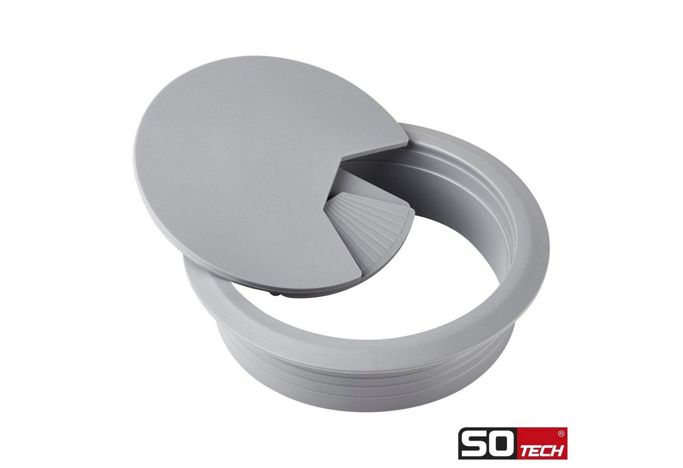 SO-TECH® Kabelkanal Kabeldurchlass Kabeldurchführung (2-St), Ø 60 mm, schwarz, 2 Stück – Bild 2 von 5