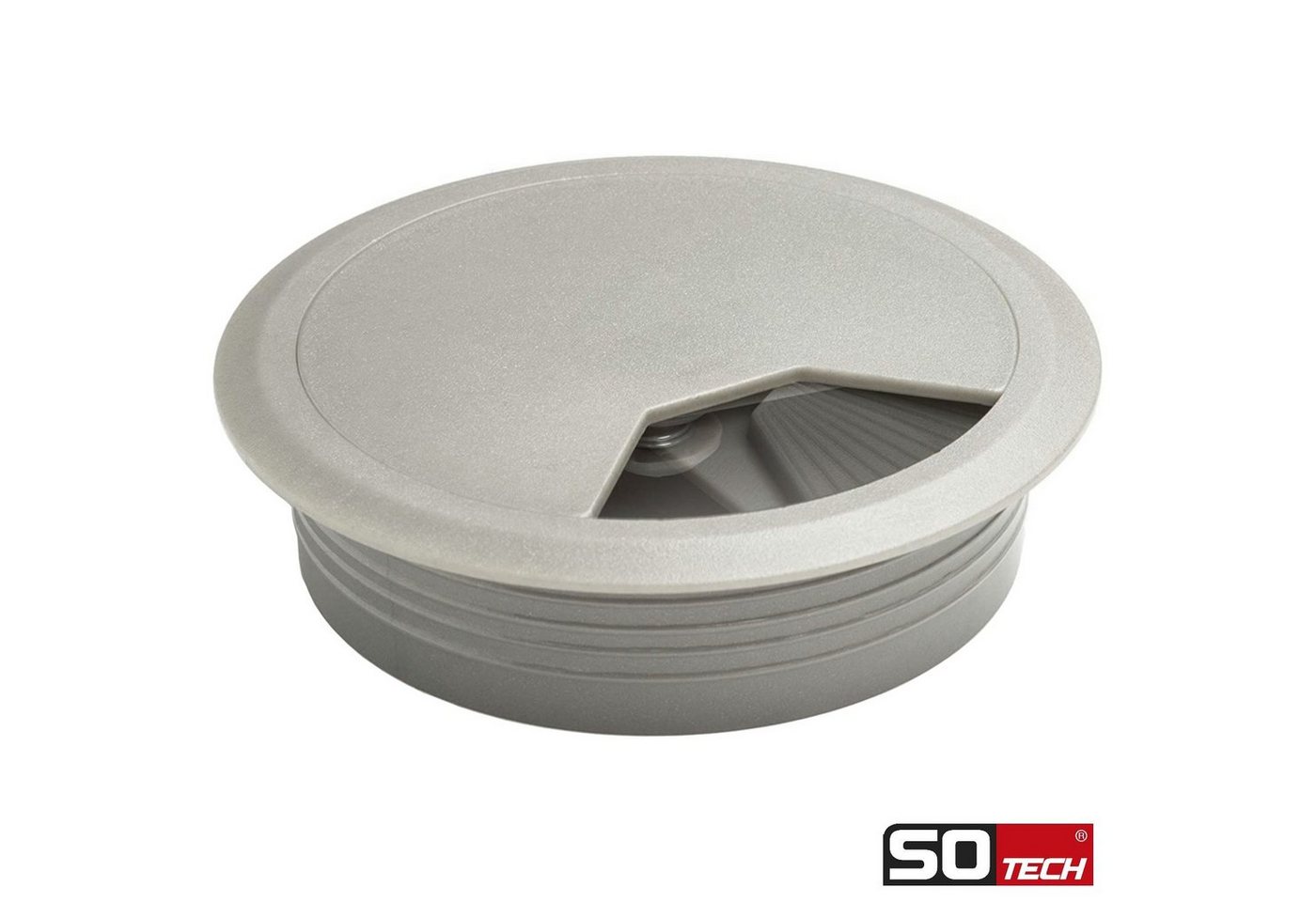 SO-TECH® Kabelkanal Kabeldurchlass Kabeldurchführung (2-St), Ø 60 mm, schwarz, 2 Stück – Bild 5 von 5