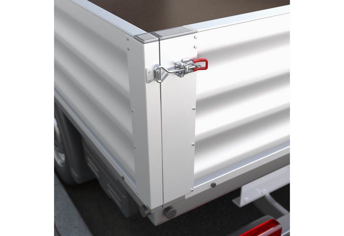 SO-TECH® Kastenriegelschloss Spannverschluss, verstellbarer Schnellspanner, M6 - Haltekraft 220 kg, (2-tlg), M6 (Haltekraft 220 kg, abschließbar) Stahl verzinkt – Bild 5 von 5