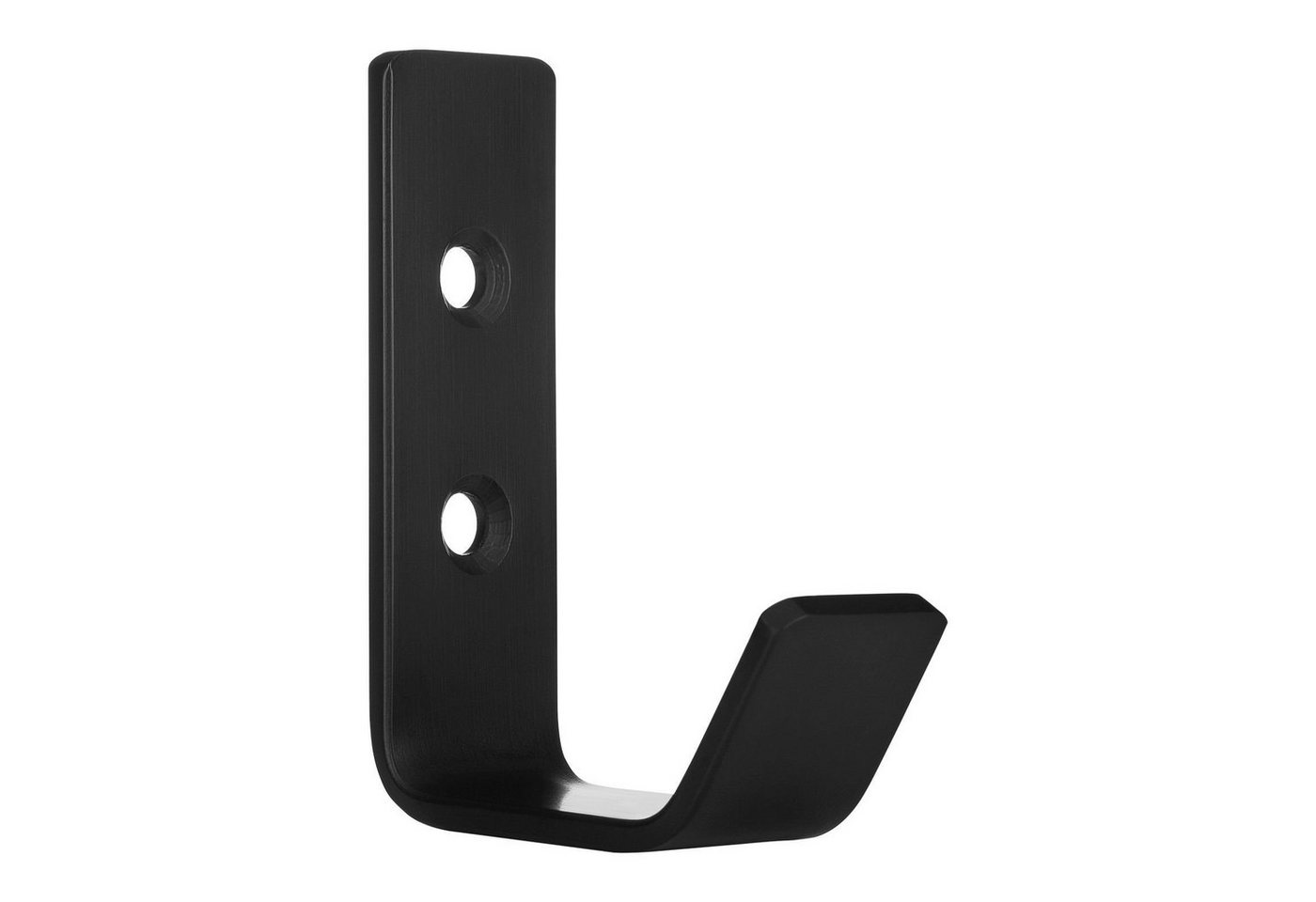 SO-TECH® Kleiderhaken Wandhaken, aus Edelstahl, 60 x 20 x 45 mm, (10-St), kleiner Jackenhaken mit abgerundeten Kanten schwarz – Bild 2 von 5