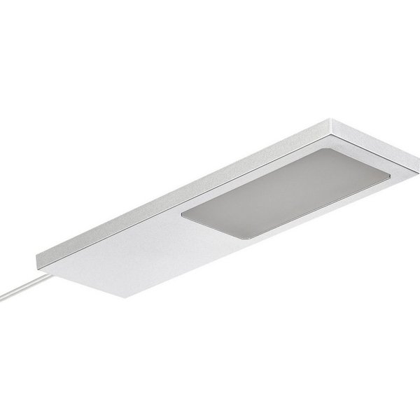SO-TECH® LED Unterbauleuchte LED Möbelleuchte GIULIA II, stufenlos dimmbar, LED fest integriert, Warmweiß, 1 Leuchte warmweiß ohne Sensor, silbergrau