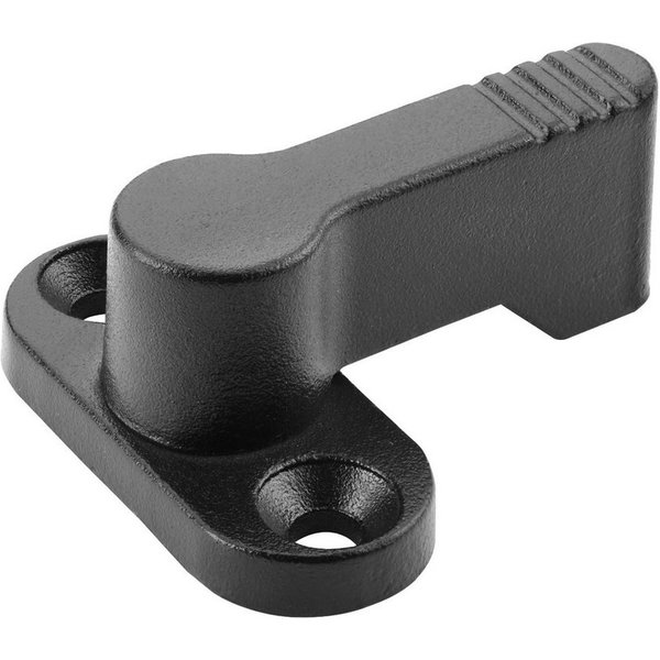 SO-TECH® Möbelbeschlag Drehriegel 4 x 90 Grad Rastbar schwarz zum Anschrauben (1 St), Riegelverschluss