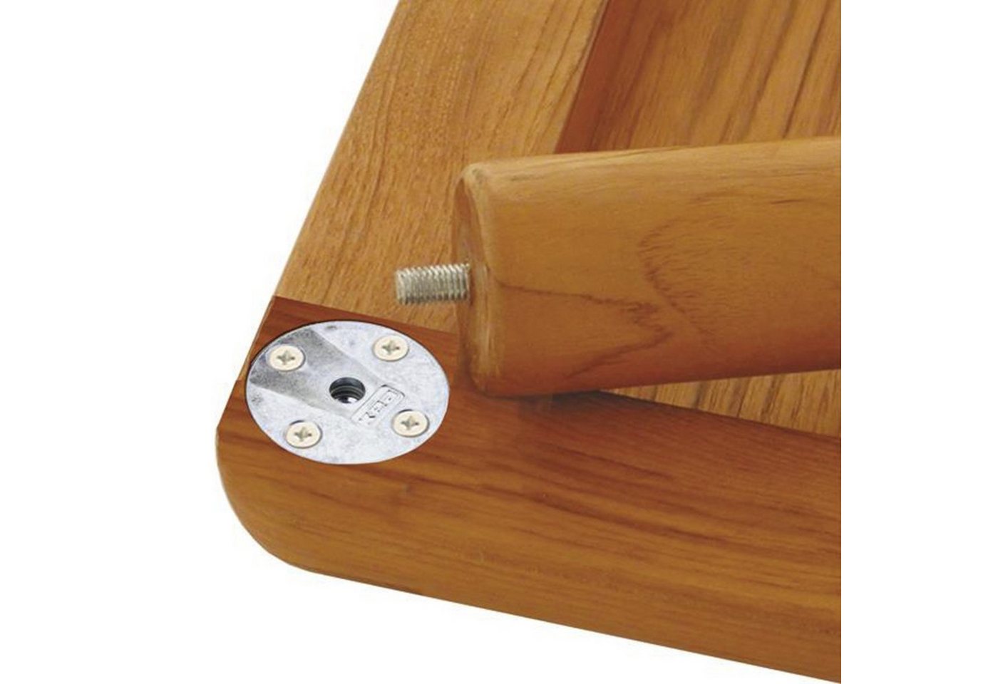 SO-TECH® Möbelbeschlag Tischbeinbeschlag KEA Möbelfußverbinder (1 St), Tischbeinverbinder eckig 47,5x47,5mm für M8-Gewindeschraube – Bild 2 von 5