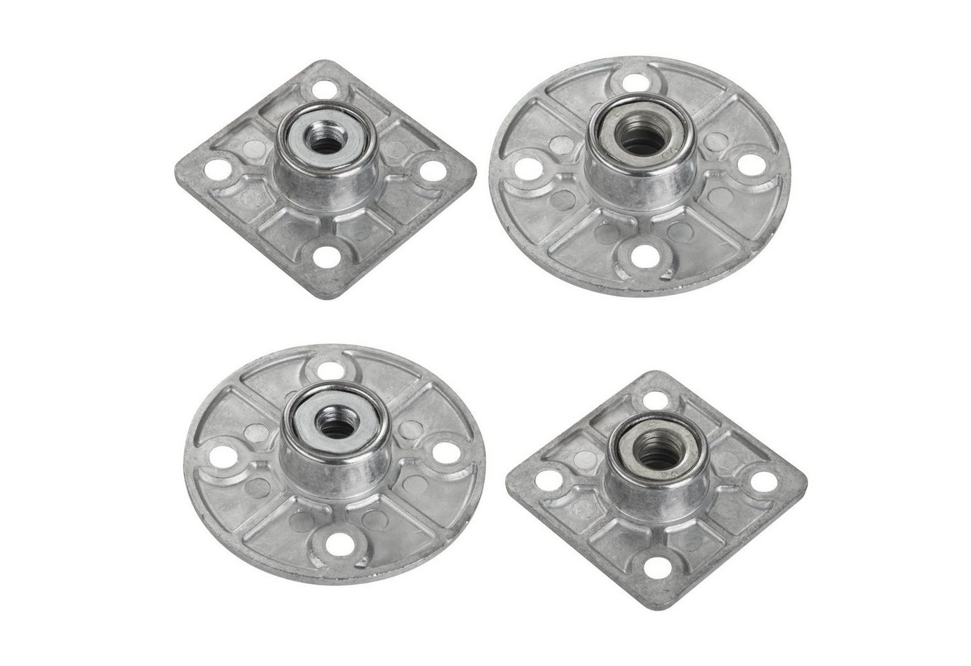 SO-TECH® Möbelbeschlag Tischbeinbeschlag KEA Möbelfußverbinder (1 St), Tischbeinverbinder eckig 47,5x47,5mm für M8-Gewindeschraube – Bild 5 von 5
