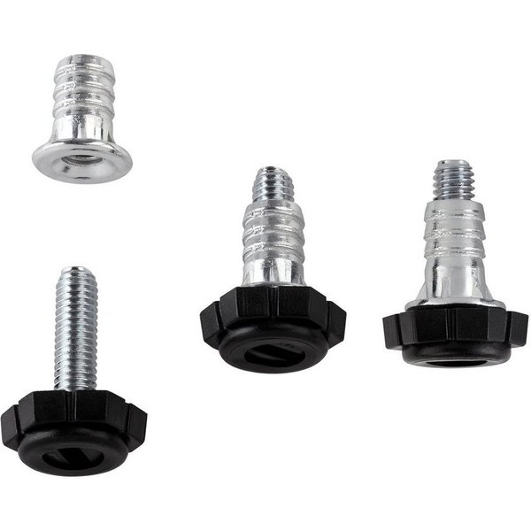 SO-TECH® Möbelfuß 10 Stück Verstellschraube M6 x 20,9 mm (Gesamtlänge 27,7 mm), (10-St), mit Einschlagmutter Verstellfüße Stellfüße Möbel-Regulierschraube