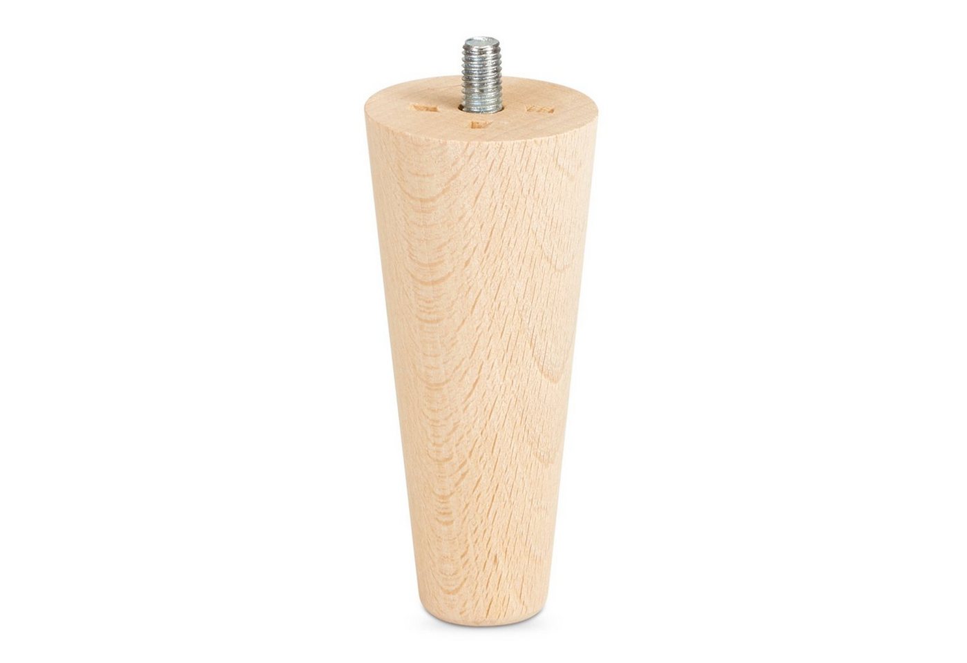 SO-TECH® Möbelfuß 4 Stück Möbelfüße Buche massiv Ø 45 / 25 mm Höhe: 100-450 mm – Bild 2 von 5