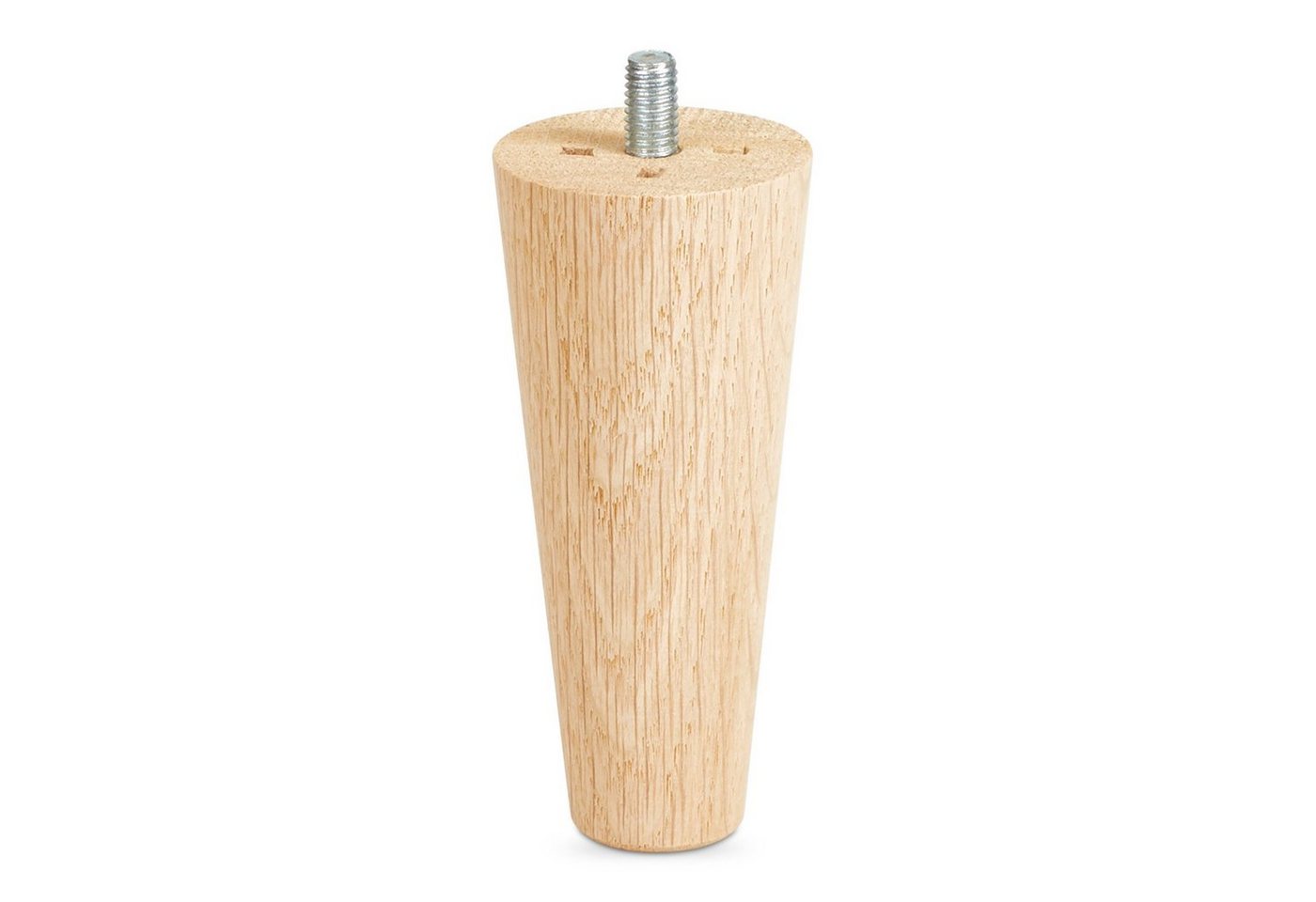 SO-TECH® Möbelfuß 4 Stück Möbelfüße Eiche massiv Ø 45 / 25 mm Höhe: 100-450 mm – Bild 2 von 5