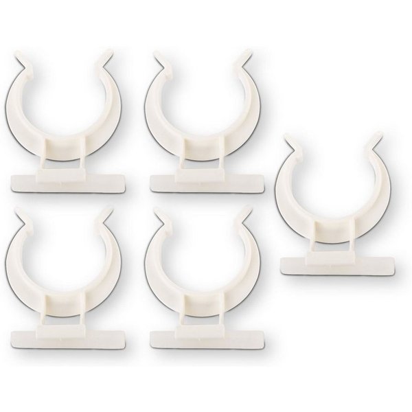 SO-TECH® Möbelfuß Befestigungsclips für Sockelfuß, weiß, (5-St), Befestigungsclips