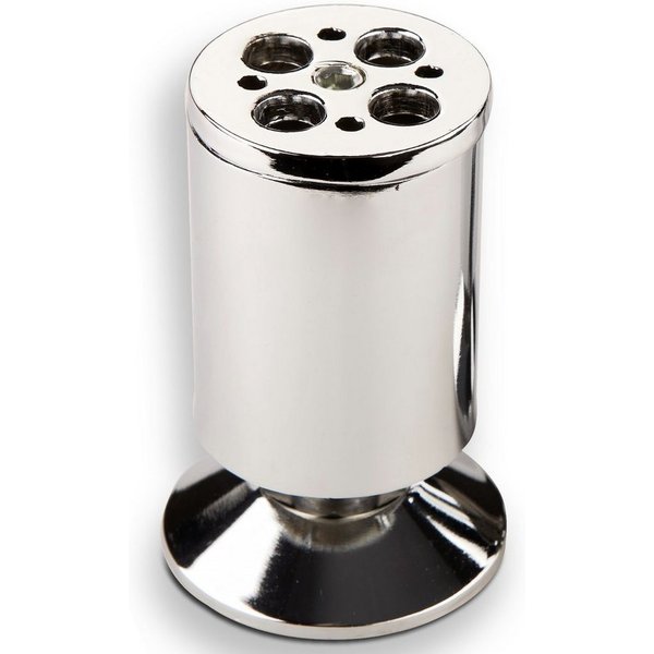 SO-TECH® Möbelfuß Fuß in Chrom matt oder Chrom poliert Ø 50 mm Höhe: 100 mm, Chrom poliert