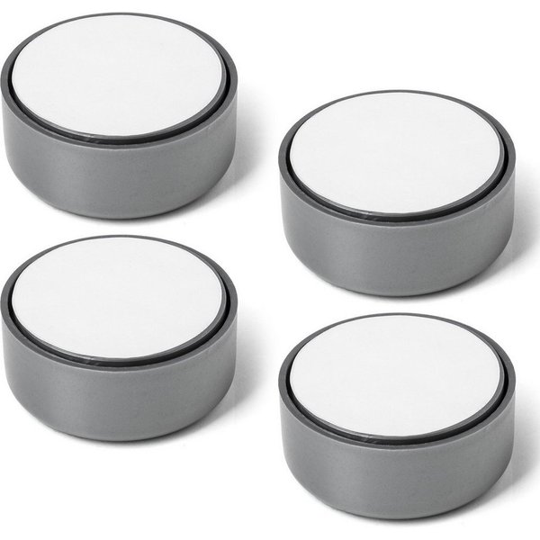 SO-TECH® Möbelfuß GOLF Sofafuss mit Bodengleitern - höhenverstellbar, (4-St), 4 Stück im Set - grau - zum Kleben oder Anschrauben