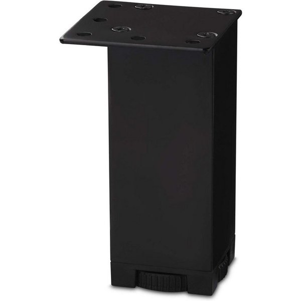 SO-TECH® Möbelfuß ROMEO Aluminium Höhe: 100 mm schwarz oder Chrom matt, (1-St), höhenverstellbar, schwarz
