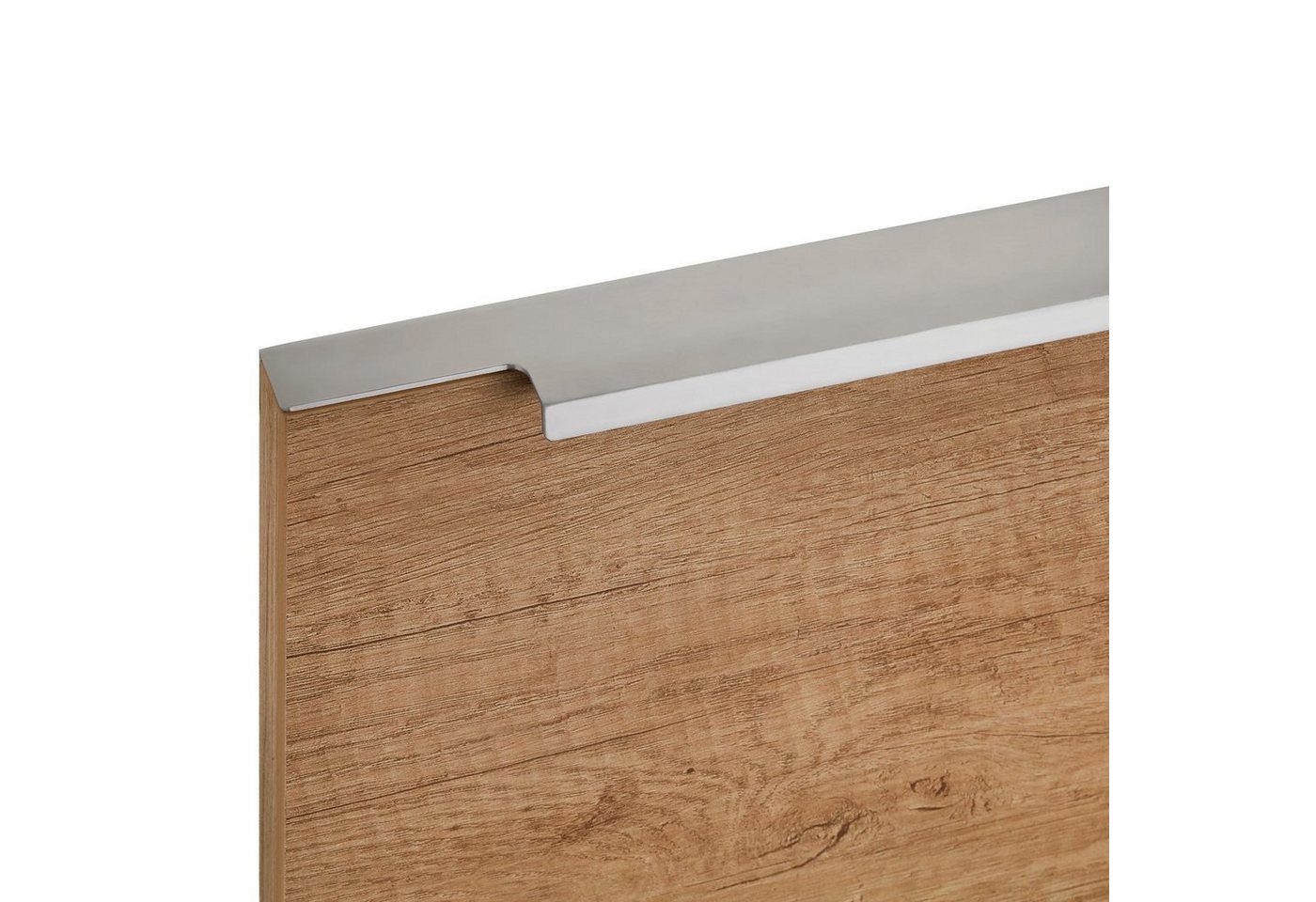 SO-TECH® Möbelgriff BLANKETT Slim Chrom matt Profilgriff zum Schrauben (2-St), Griffleiste 145mm, wird an die Frontinnenseite verschraubt – Bild 5 von 5