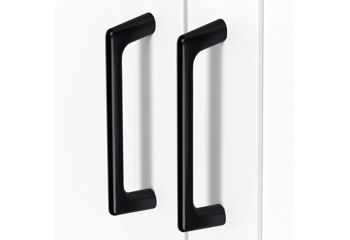 SO-TECH® Möbelgriff Bügelgriff BLACKLINE III, schwarz matt, Aluminium (1-St), Bohrlochabstand (BA) 96 mm, inkl. M4 Befestigungsschrauben – Bild 2 von 5