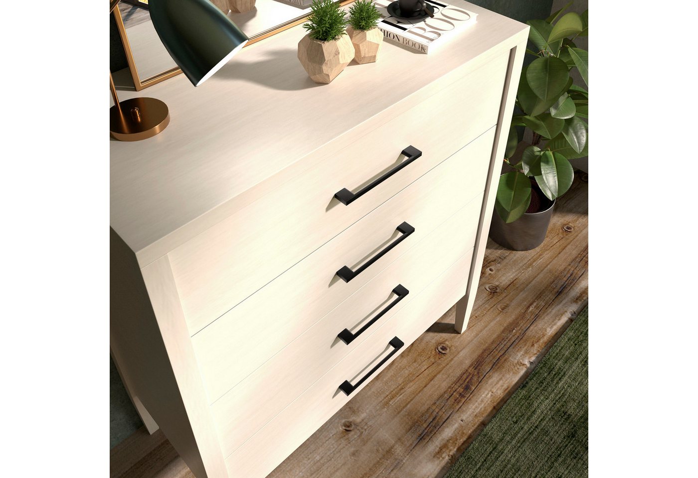 SO-TECH® Möbelgriff Bügelgriff Blackline XII schwarz matt - inkl. Schrauben (Spar-Set, 10-St), Schubladengriff Schrankgriff Bohrlochabstand (BA) 96 mm – Bild 3 von 5