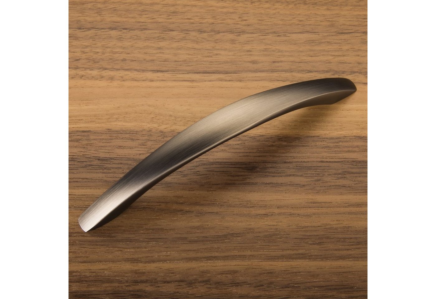 SO-TECH® Möbelgriff Bügelgriff DEJA BA 128 mm - incl. Schrauben, Edelstahloptik dunkel - inkl. Schrauben – Bild 2 von 5