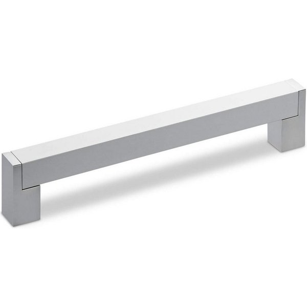 SO-TECH® Möbelgriff Bügelgriff eckig Aluminium BA 128 - 320 mm - incl. Schrauben, Lochabstand 160 mm silber eloxiert - inkl. Schrauben